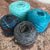 Turquoise Sparkly Yarn Pack 80g + Blendy Knits Again
