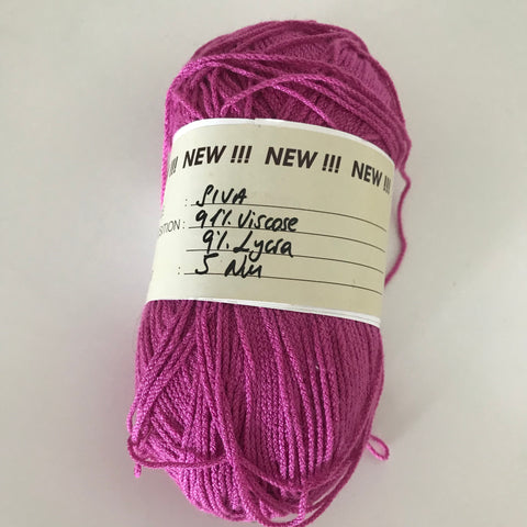 Hot pink lycra yarn 100g